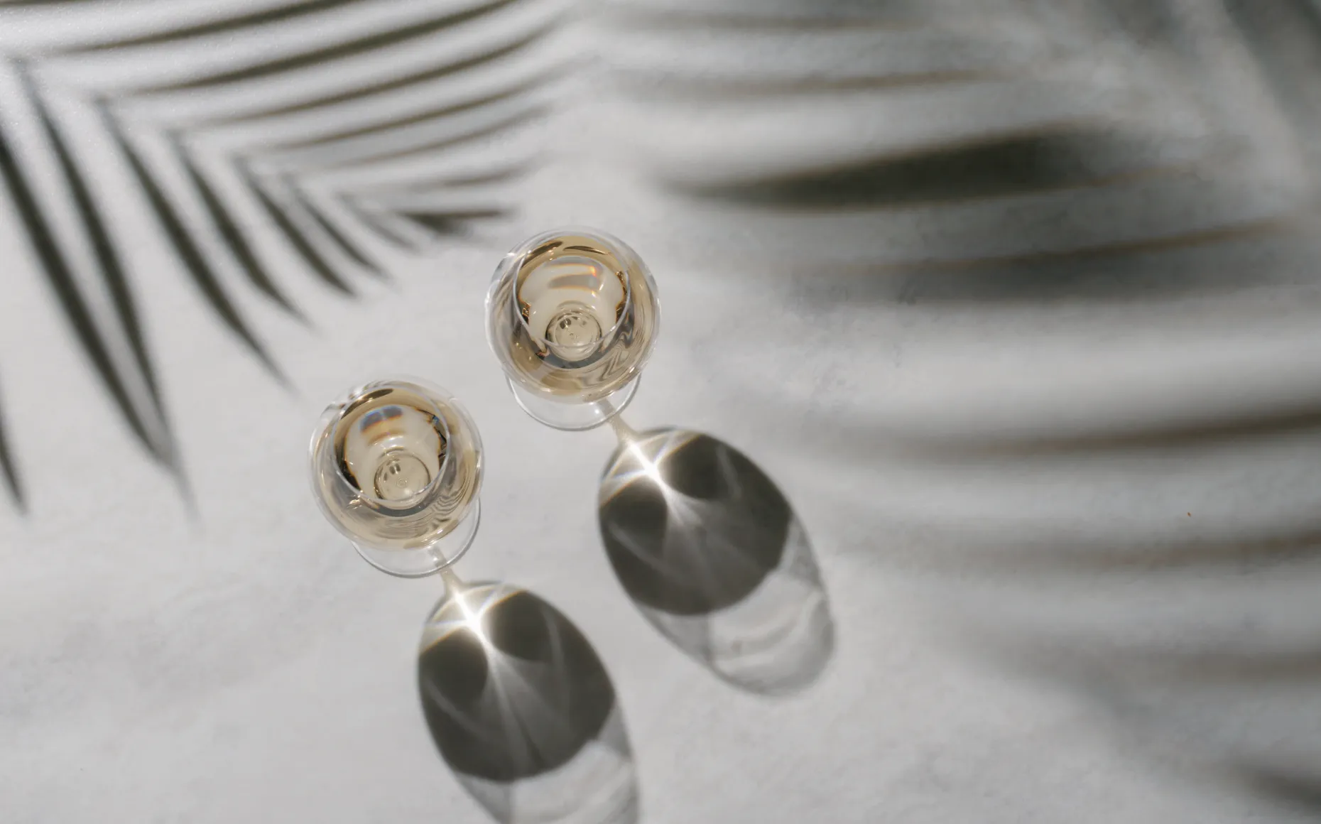 EPiCLEの料理を引き立てる厳選されたグラスワインと洗練されたテーブルセット